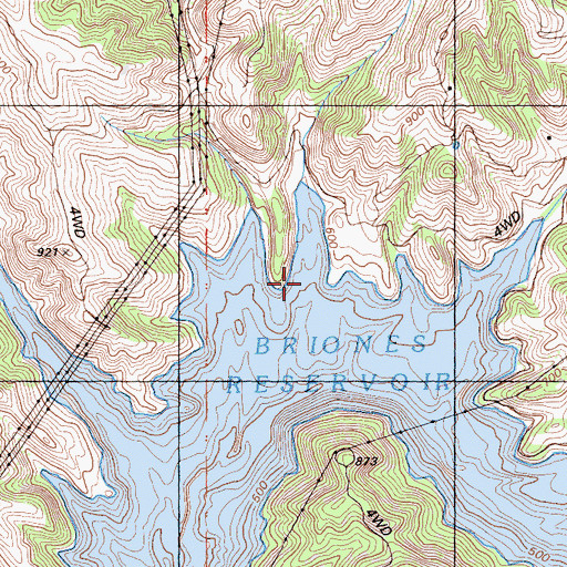 Topographic Map of Boy Scout Camp Cove, CA