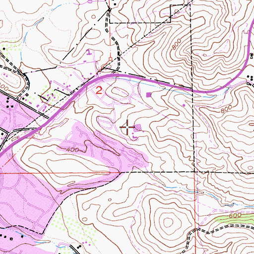 Topographic Map of Concord Pavilion, CA