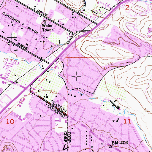 Topographic Map of Kirkwood Park, CA