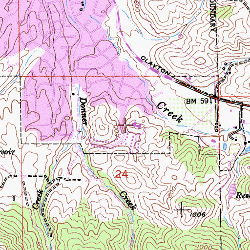 Topographic Map of Saint Anthony Claret Seminary, CA
