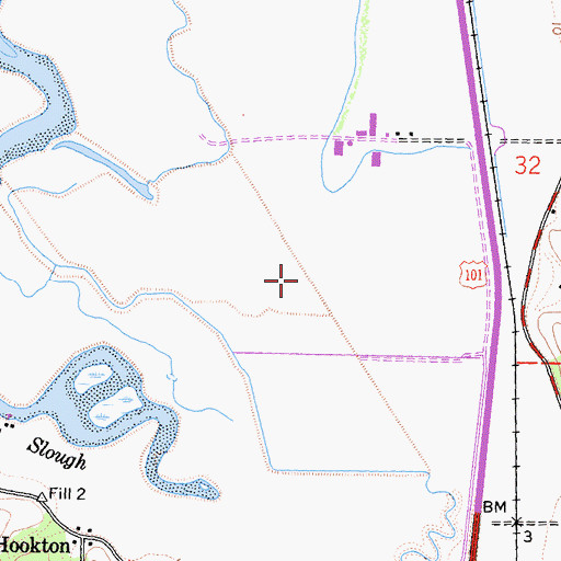 Topographic Map of Shorebird Loop Trail, CA