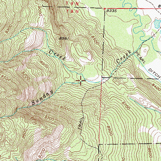 Topographic Map of Spring Creek, CO