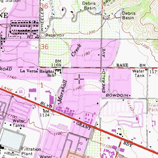 Topographic Map of Emerald Park, CA