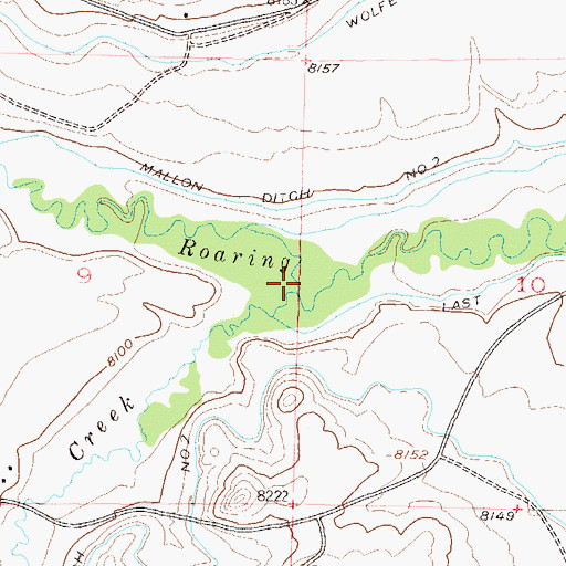 Topographic Map of Beaver Creek, CO