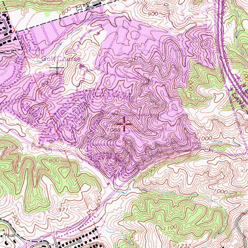 Topographic Map of Ladera Serra Park, CA