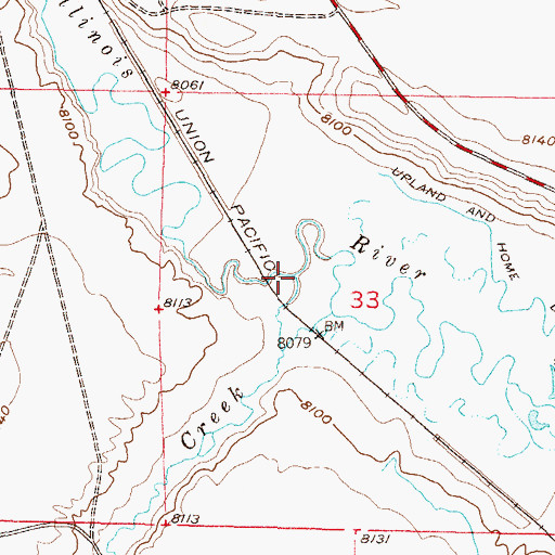 Topographic Map of Potter Creek, CO