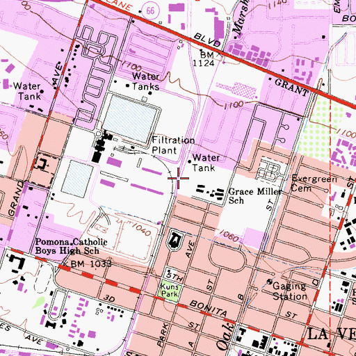Topographic Map of Pelota Park, CA