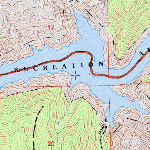 Topographic Map of Berry Creek Station (historical), CA