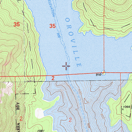Topographic Map of Big Ripples (historical), CA
