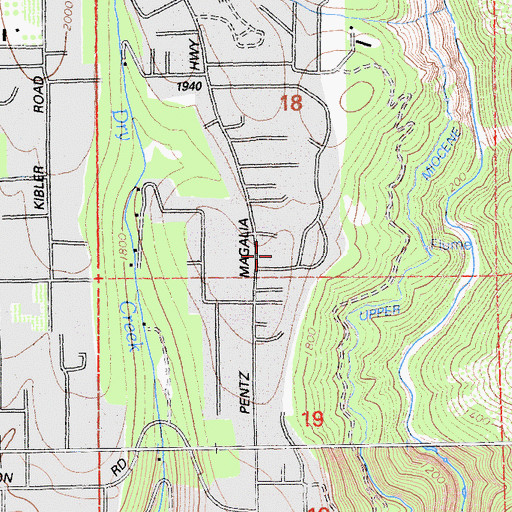 Topographic Map of Feather River Hospital, CA