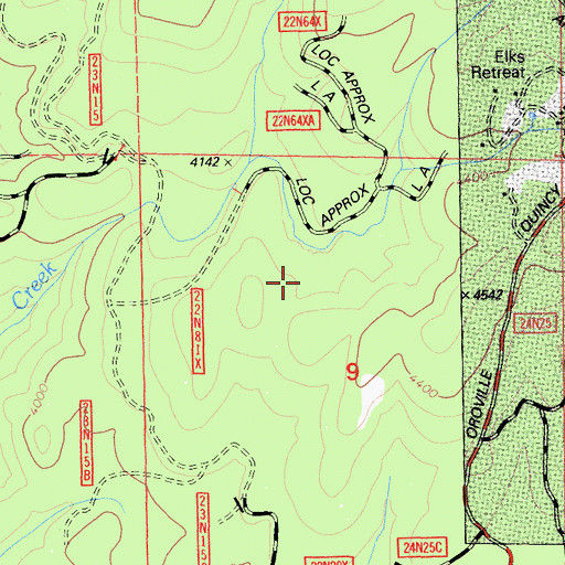 Topographic Map of Gold Lake (historical), CA