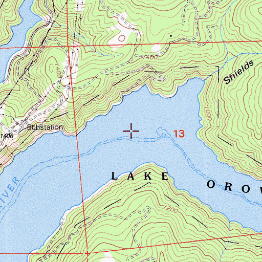 Topographic Map of Island Bar, CA