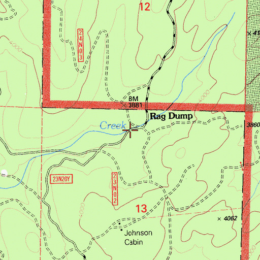Topographic Map of Old Defiance Mill (historical), CA