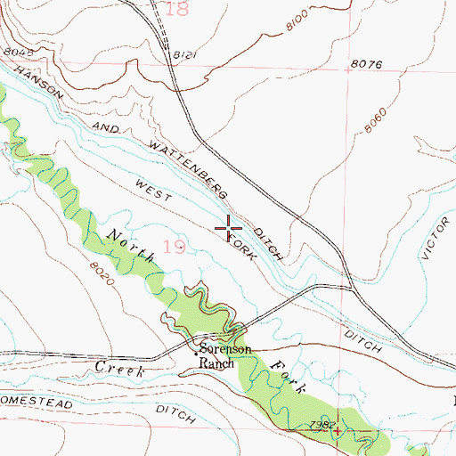Topographic Map of West Fork Ditch, CO