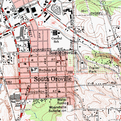 Topographic Map of Church of God in Christ, CA