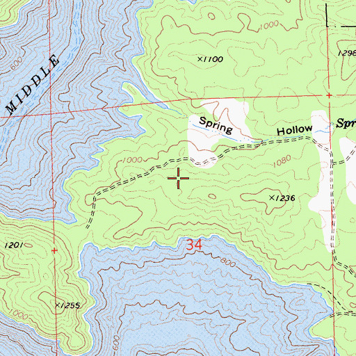 Topographic Map of Craig Recreation Area, CA