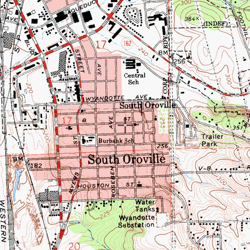 Topographic Map of Holy Church of God, CA