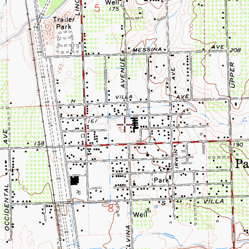 Topographic Map of Palermo School, CA
