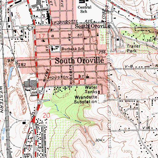 Topographic Map of Pentecostal Church of God, CA