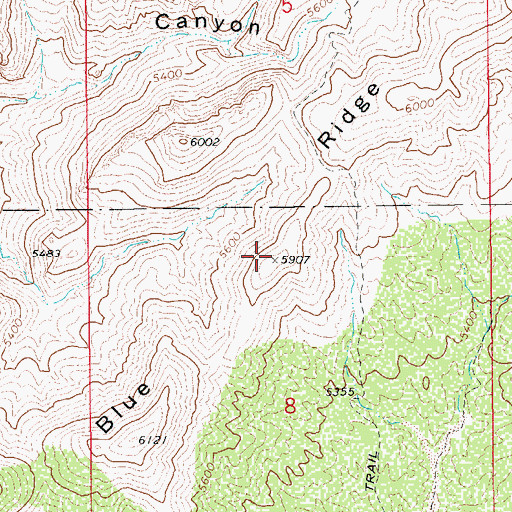 Topographic Map of Blue Ridge, AZ