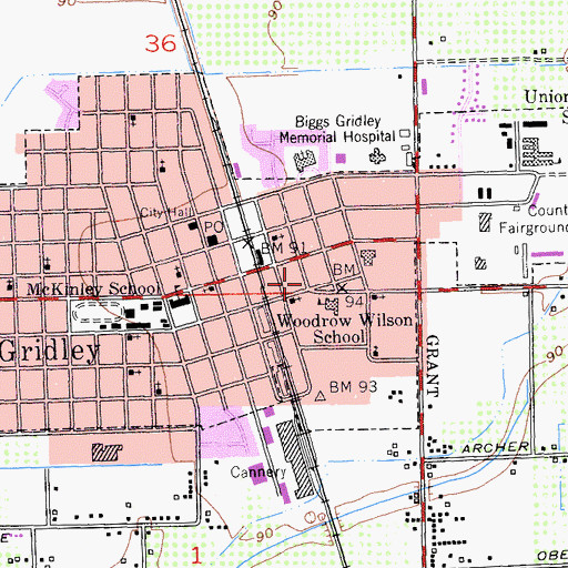 Topographic Map of Saint Timothys Episcopal Church, CA