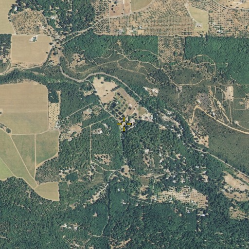 Aerial/Satellite Image of Cold Creek Ranch, CA