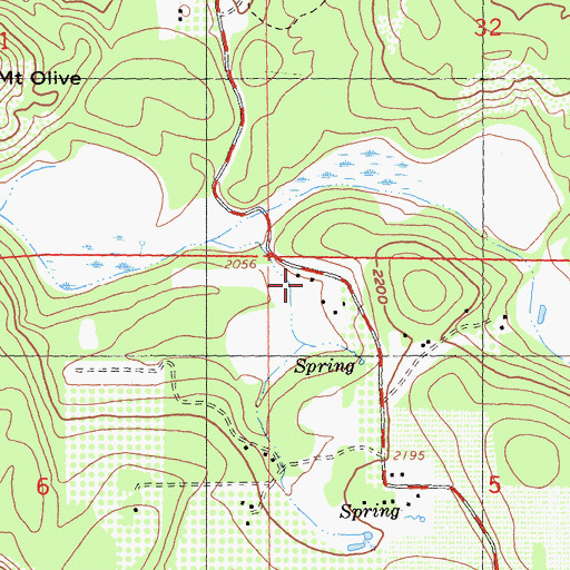 Topographic Map of McIntire Ranch, CA