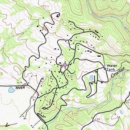 Topographic Map of Covered Wagon Ranch, CA