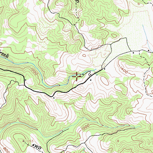 Topographic Map of Demming Ranch, CA