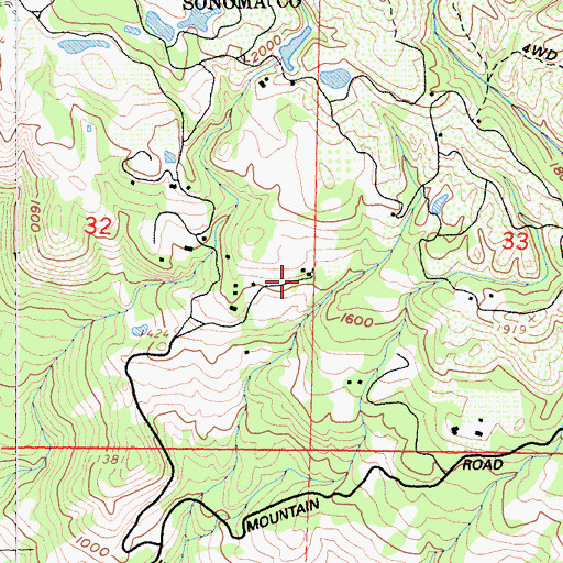 Topographic Map of Ratto Winery, CA