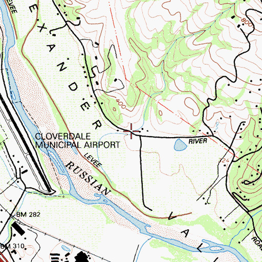 Topographic Map of Read Ranch, CA