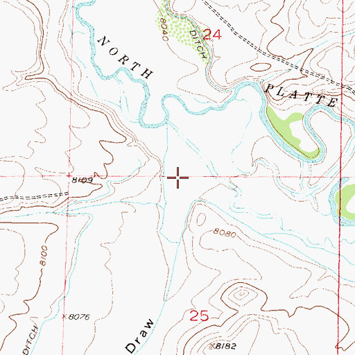 Topographic Map of Baker Draw, CO