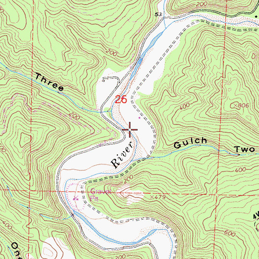 Topographic Map of Camp Two (historical), CA