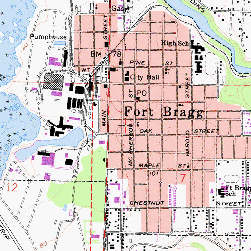 Topographic Map of Grace Community Church, CA