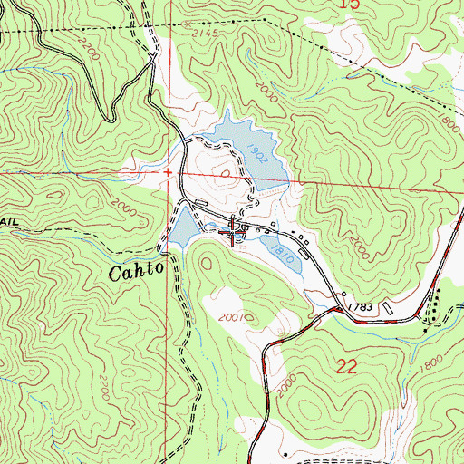 Topographic Map of Mast Mill, CA