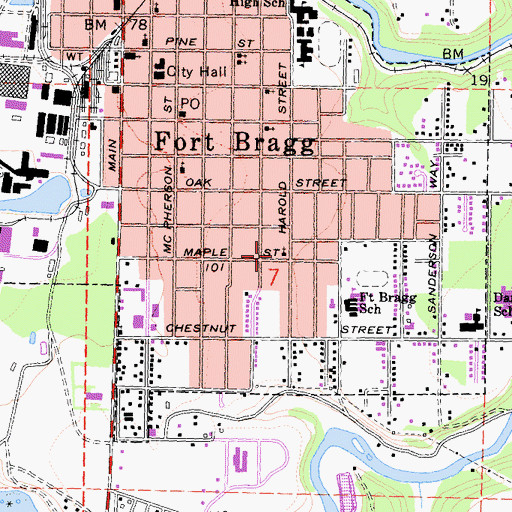 Topographic Map of Our Lady of Good Counsel School, CA