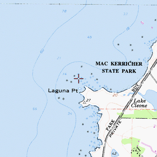 Topographic Map of Seal Rocks, CA
