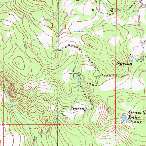 Topographic Map of Sheubeck Ranch (historical), CA