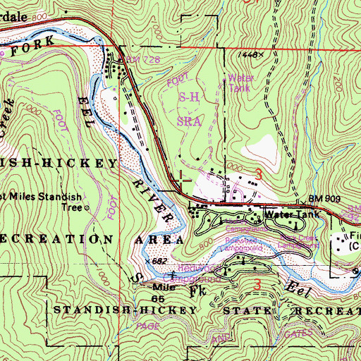 Topographic Map of Talsma Meadow, CA