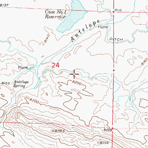 Topographic Map of Hubbard Ditch Number 4, CO