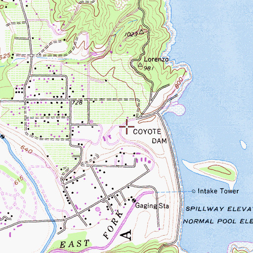 Topographic Map of Chekaka Campground, CA