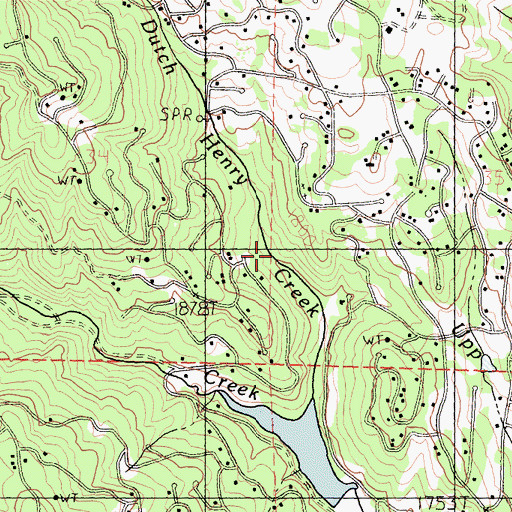 Topographic Map of Fawn Lily Trail, CA