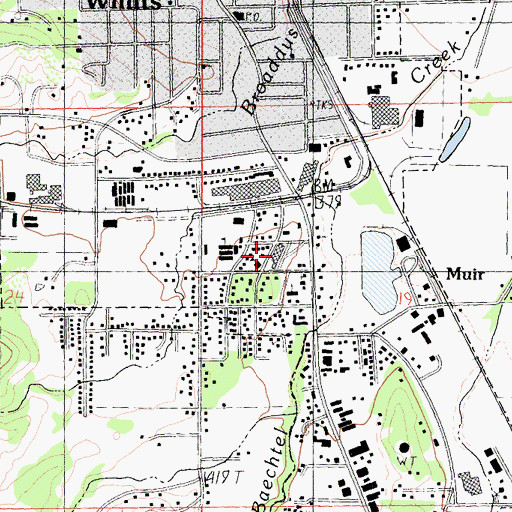 Topographic Map of Frank R Howard Memorial Hospital, CA