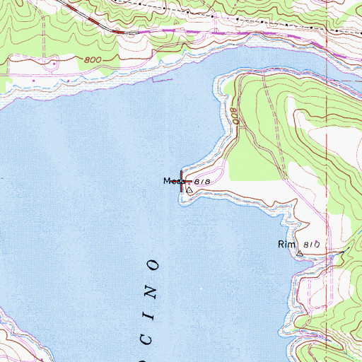 Topographic Map of Mesa Picnic Area, CA