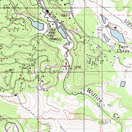 Topographic Map of Nutmeg Trail, CA