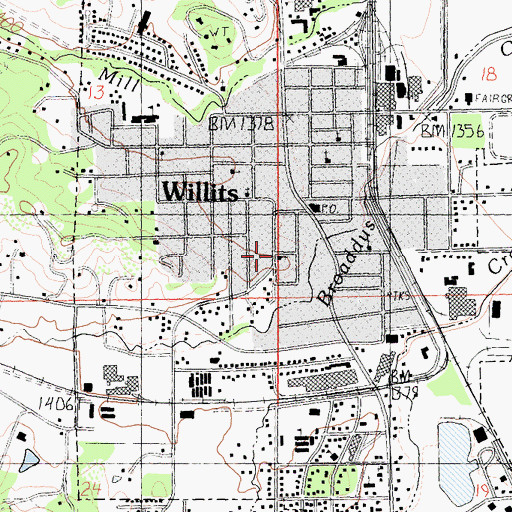 Topographic Map of Saint Anthonys Catholic Church, CA