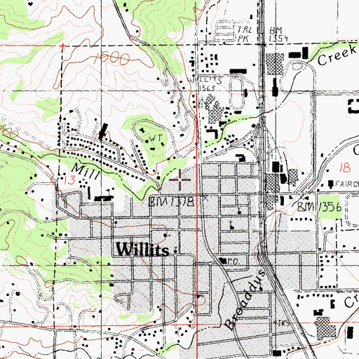 Topographic Map of San Hedrin Continuation School, CA