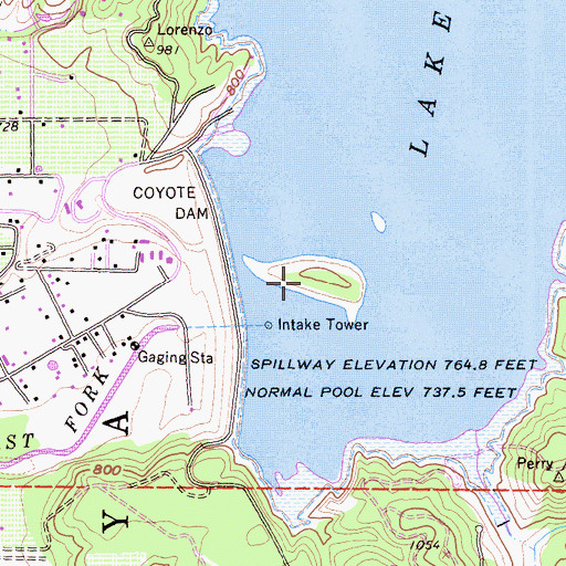 Topographic Map of Sho-Da-Kai, CA