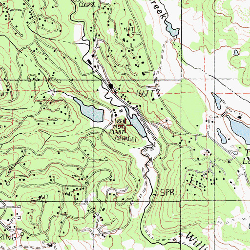 Topographic Map of Summer Lake, CA