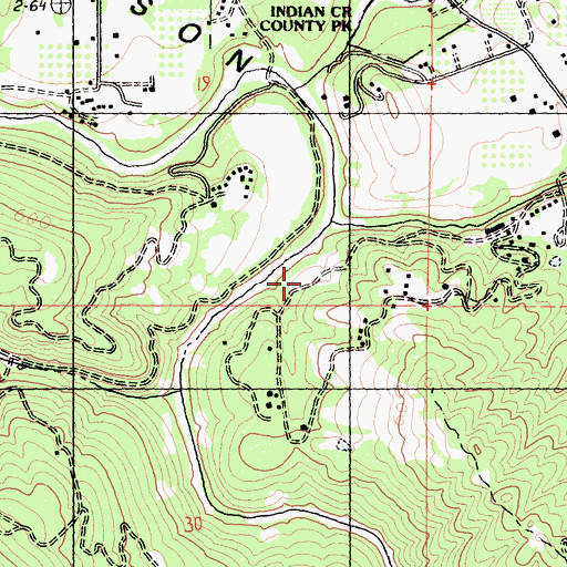 Topographic Map of Tumbling Mc'D' Ranch, CA